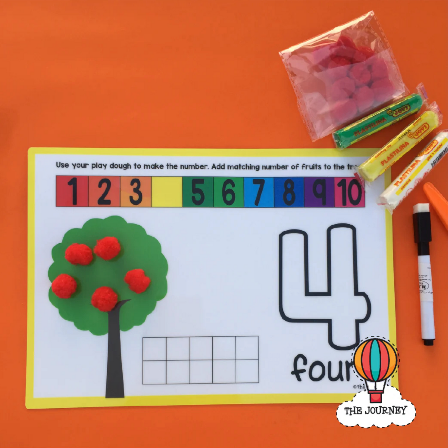 Numbers Playdough Mats