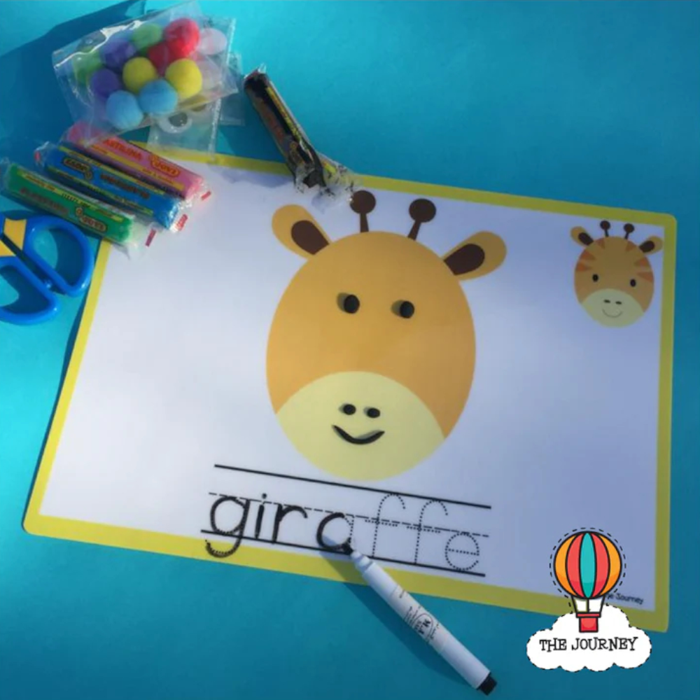 Zoo Animals Playdough Mats