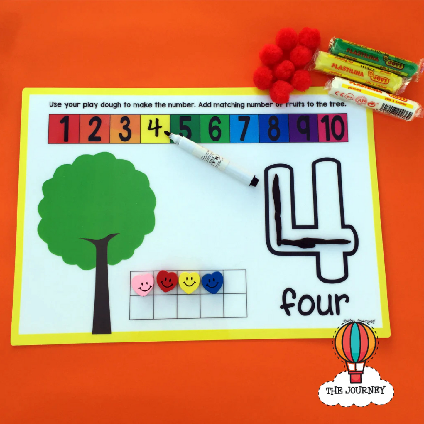 Numbers Playdough Mats