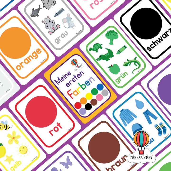 My First Colour Cards (in 4 Languages)