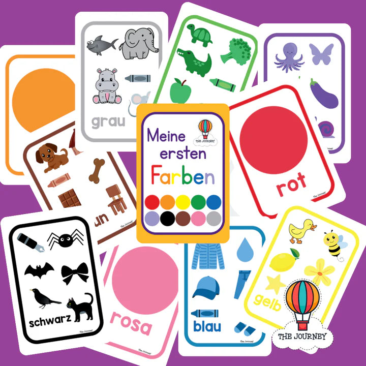 My First Colour Cards (in 4 Languages)
