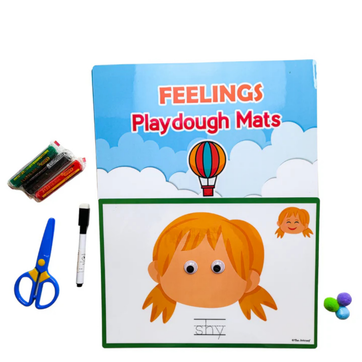Feelings Playdough Mats