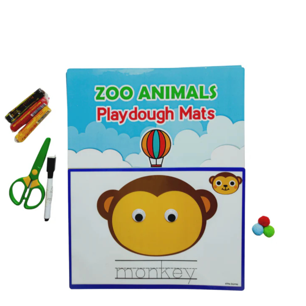 Zoo Animals Playdough Mats