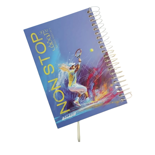 100 - 160 - 200 Sheet A5  Hard Cover Wired Notebook Non Stop