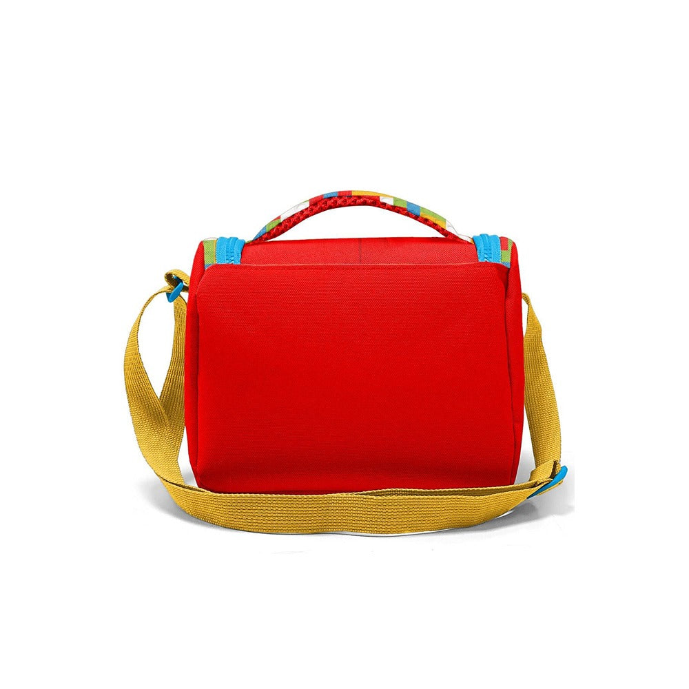 Coral High Kids Color Block Patterned Thermo Lunch Box