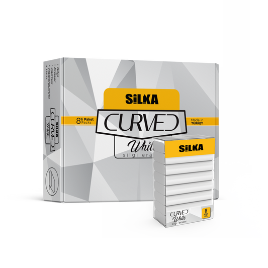 Silka Sg 52 White eraser – Set of 8 pieces -1 Color