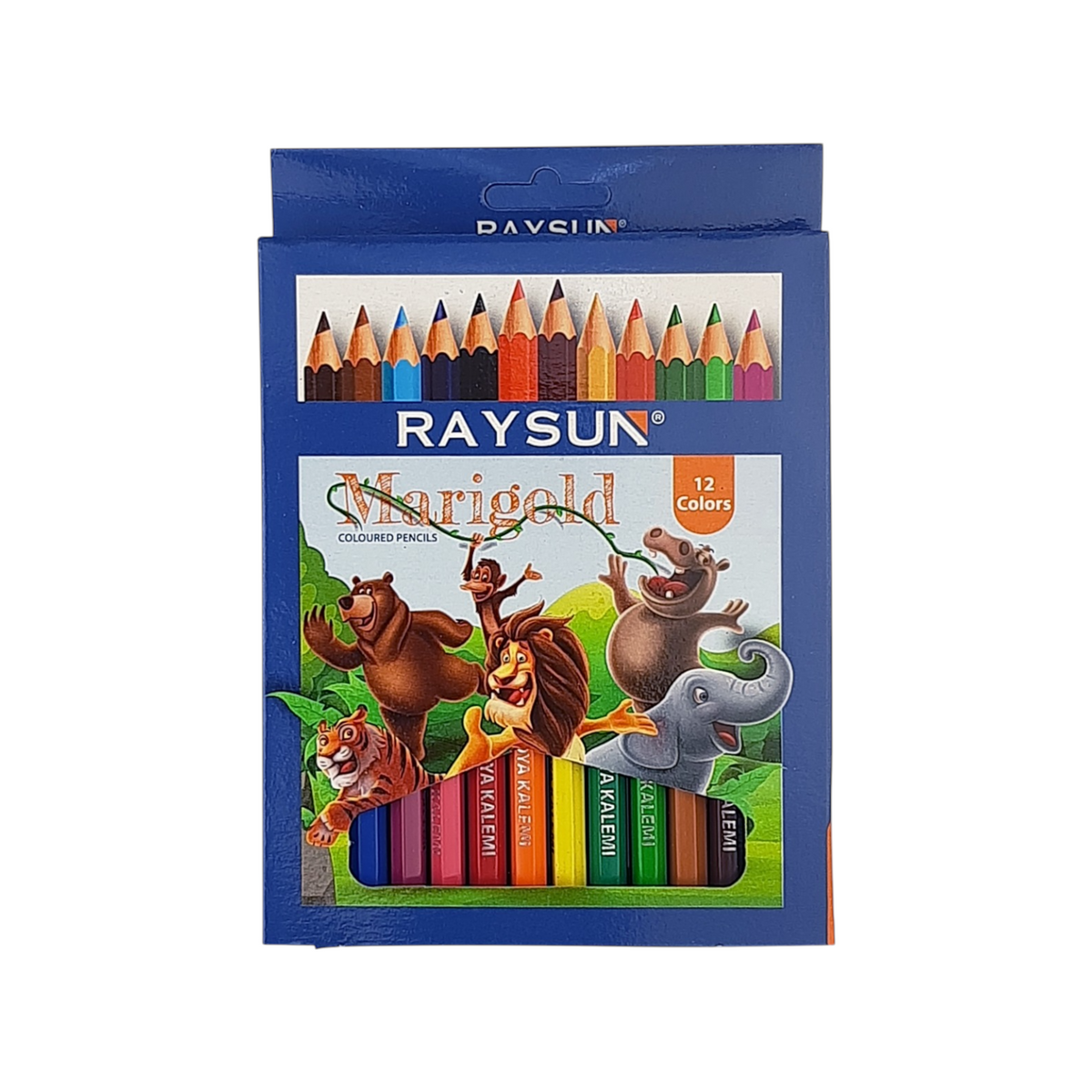 RaySun Short color Pencil – Set of 12 colors +1 Sharpener