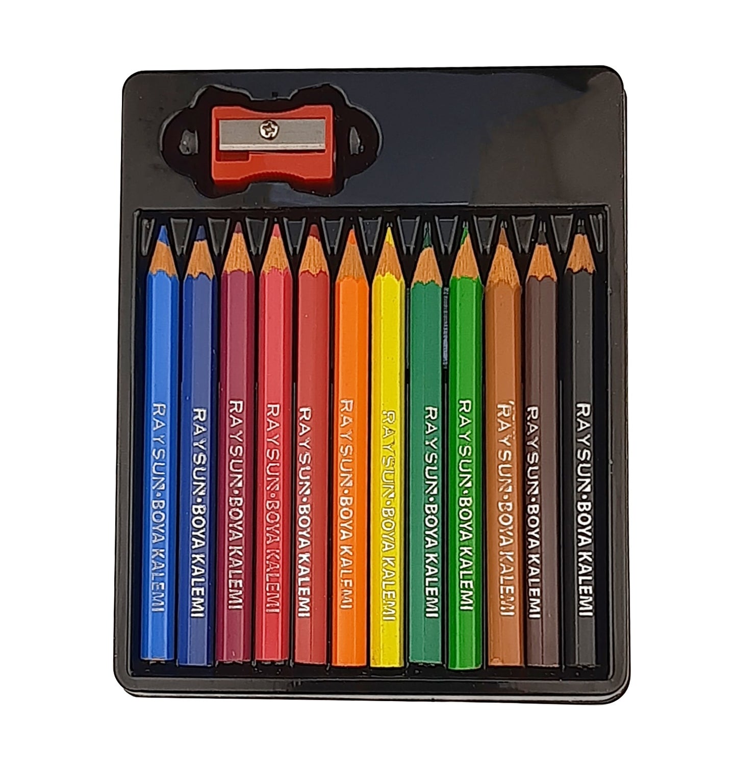 RaySun Short color Pencil – Set of 12 colors +1 Sharpener