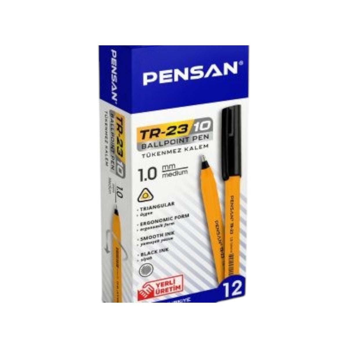 Pensan TR-2310 1.0 mm Ballpoint Pen – Pack of 12