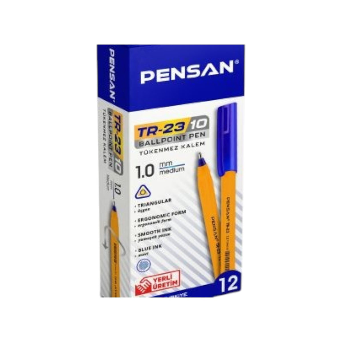 Pensan TR-2310 1.0 mm Ballpoint Pen – Pack of 12