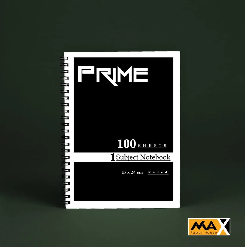 Wire-Bound Notebook Prime – B5 –100 Sheets – Lined