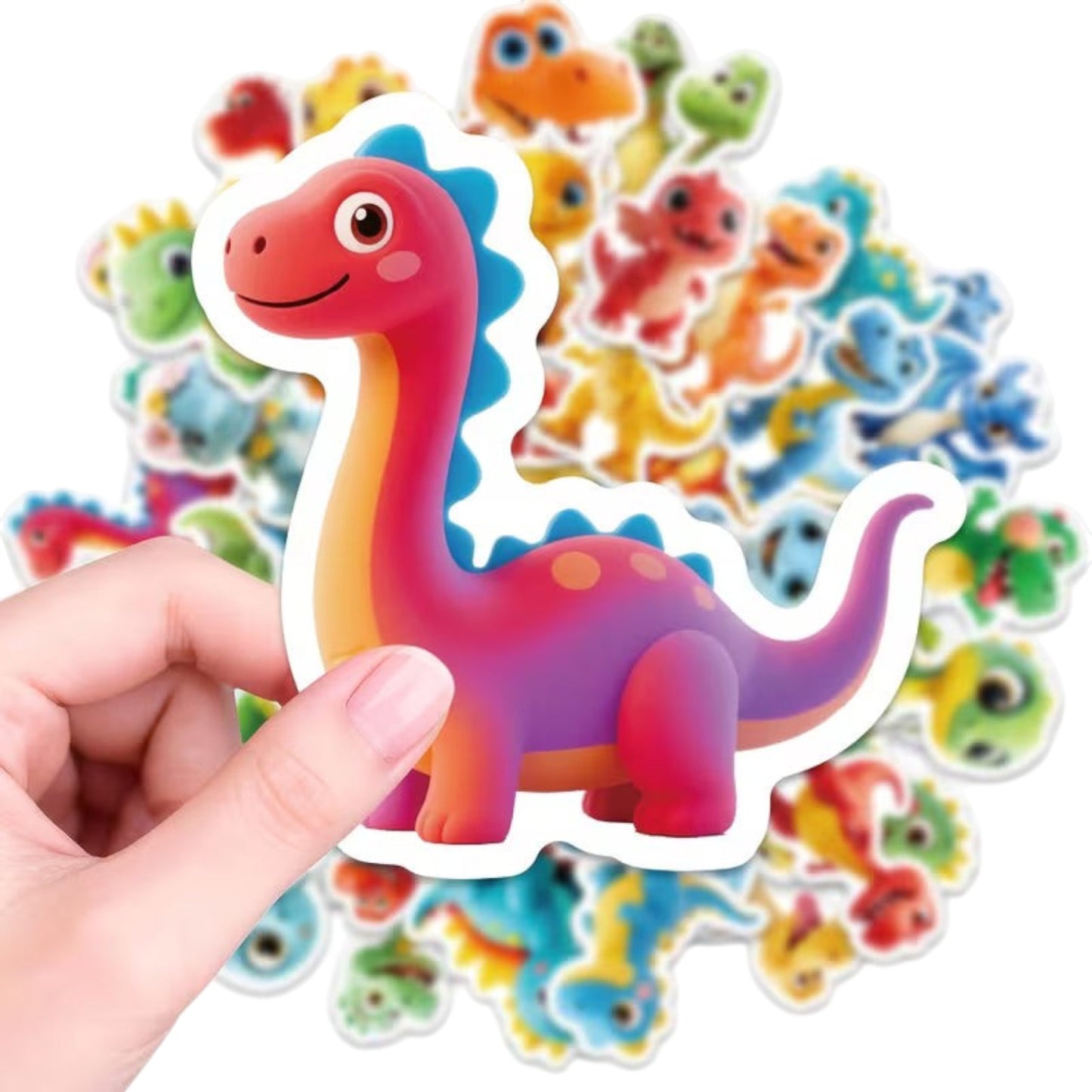 56 Dinosaur Stickers Animals Stickers - Removable, Non-Repetition Patterns 2