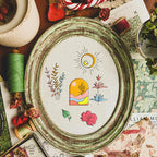 1 set 4 Sheets 29.46x20.83 cm Stick and Stitch Embroidery Patterns Non-woven Fabrics Water Soluble