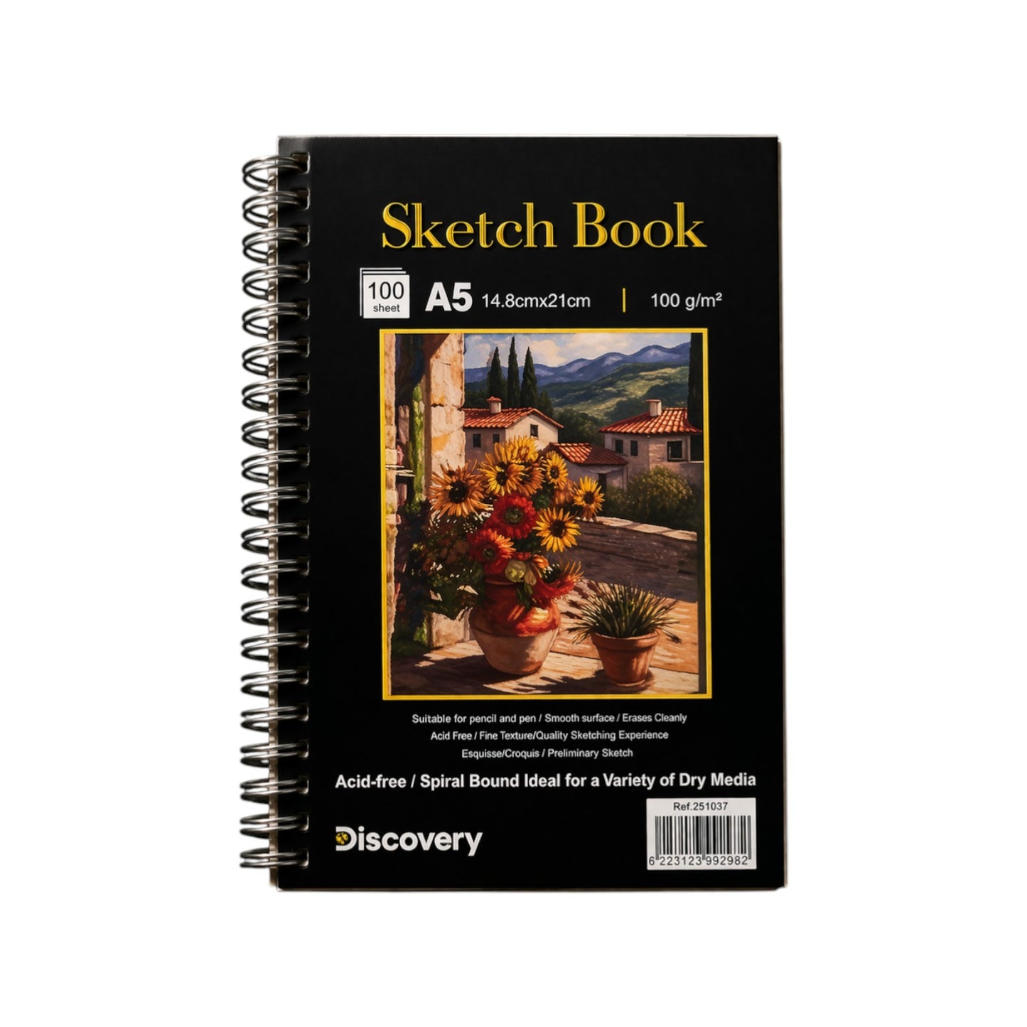 Sketch Book for Kids, Adult, Side Spiral Bound Drawing Paper Pad 100 Sheets