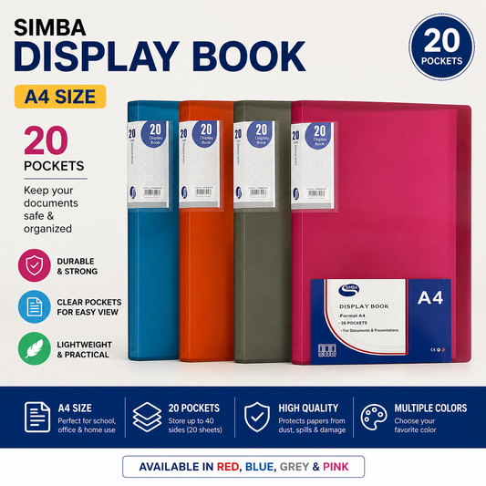 20 Pockets Simba Display Book A4