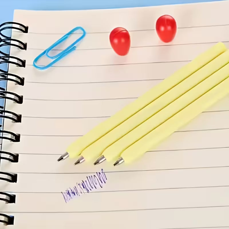 Matchstick-Shaped Ballpoint Pen, Blue Ink Mini Pocket Pen - 1 Pen