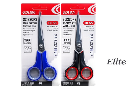 DM Office Scissors 17cm 1pcs Assorted Model DL 65