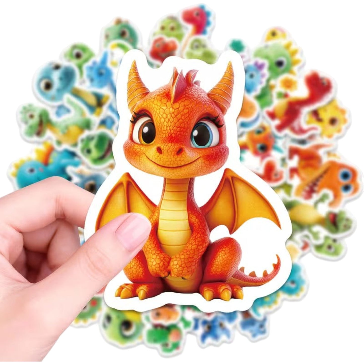 56 Dinosaur Stickers Animals Stickers - Removable, Non-Repetition Patterns 2