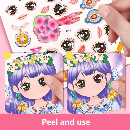 Princess Dress Up Sticker Book