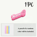Personalized 3 D  Name Pencil Caps+ 1  Free Pencil: ( max 10 letters )