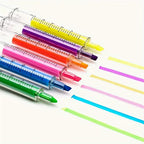 High-Value Colorful -Shaped Highlighter. Needle-Shaped Multi-Color Ballpoint - 1 Pen