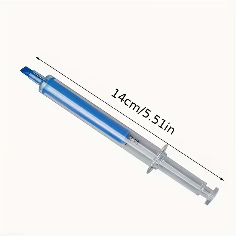 High-Value Colorful -Shaped Highlighter. Needle-Shaped Multi-Color Ballpoint - 1 Pen