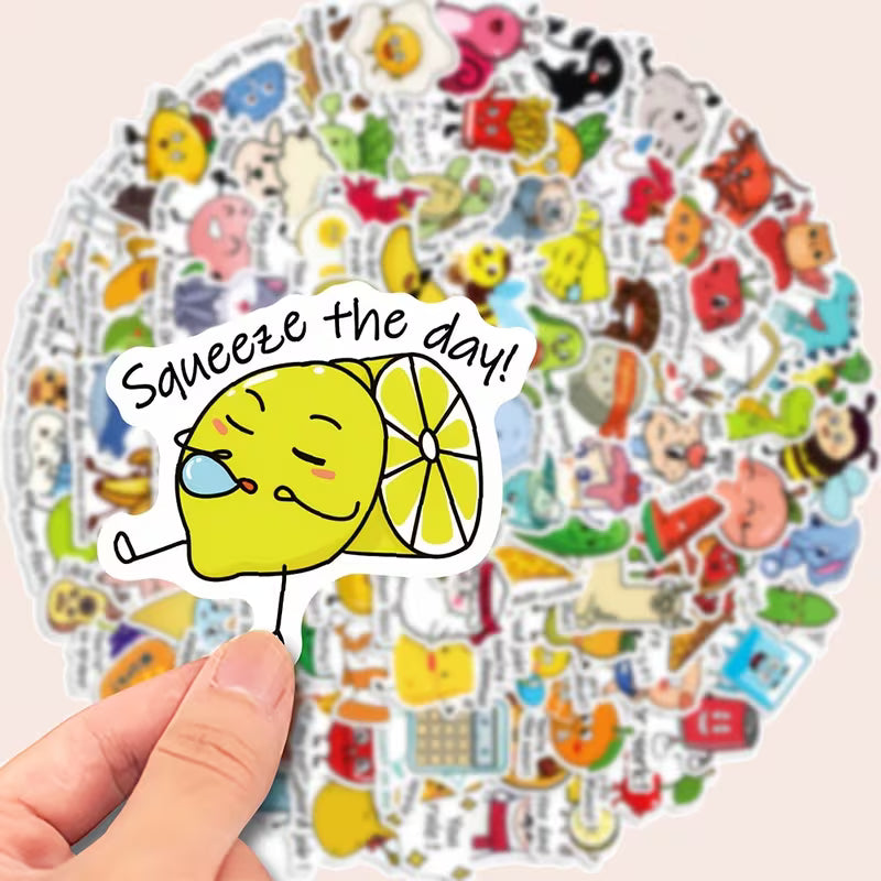 25 Vinyl Stickers | Graffiti And Encouragement Phrases