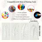 6pcs of Tropical Plant Leaf Series Print