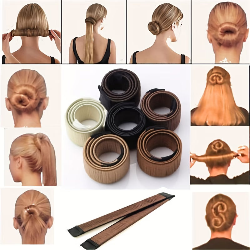 1pc Magic Hair Bun Maker Bud Hair Band Twist Hairstyle Tool