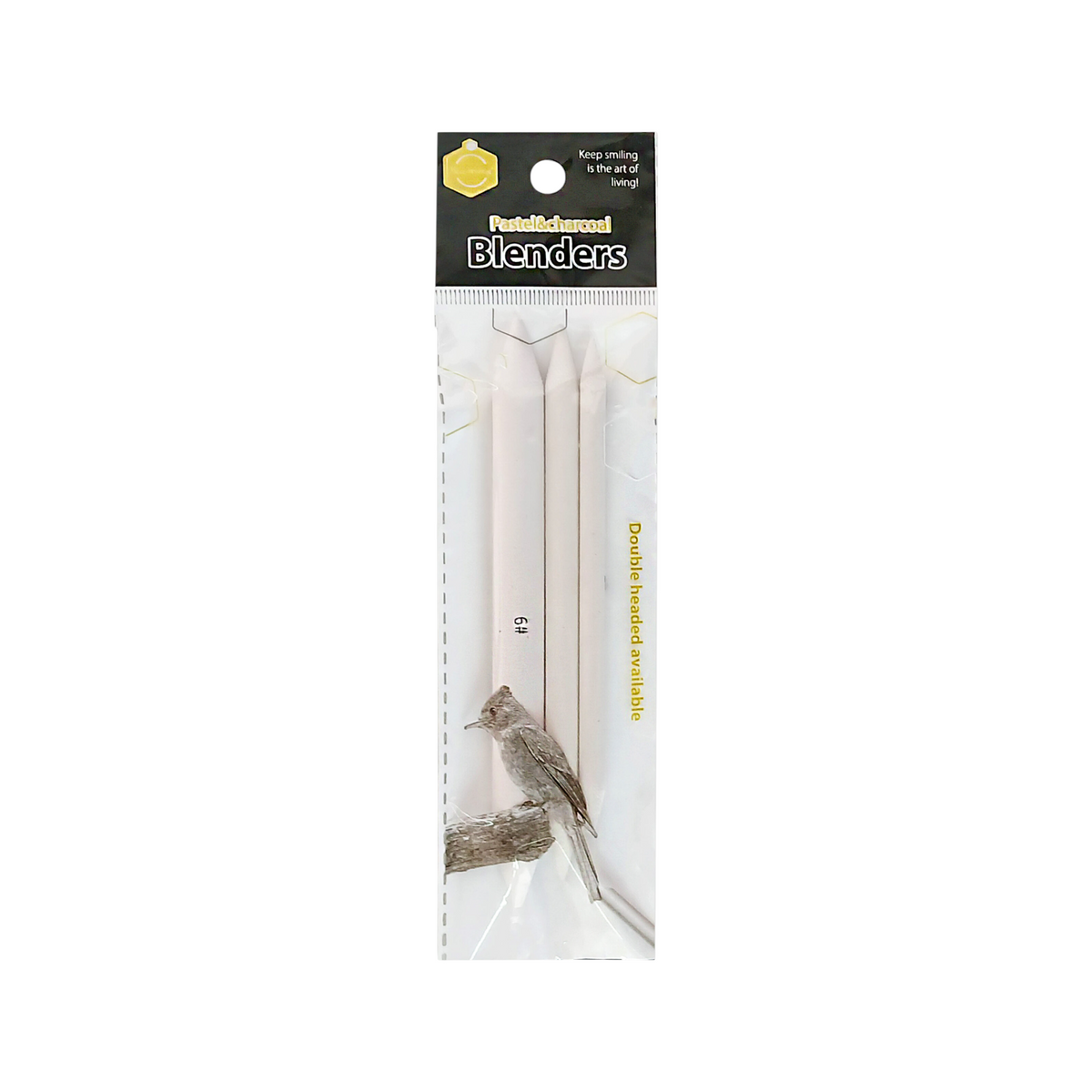 Keep Smiling E-0071-3 Pastel & charcoal Blenders Pack of 3 Pcs For Art, Craft, Drawing