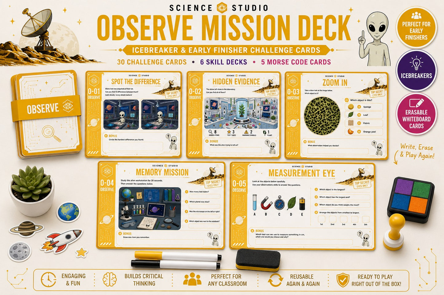 Icebreaker & Early Finisher Challenge Cards