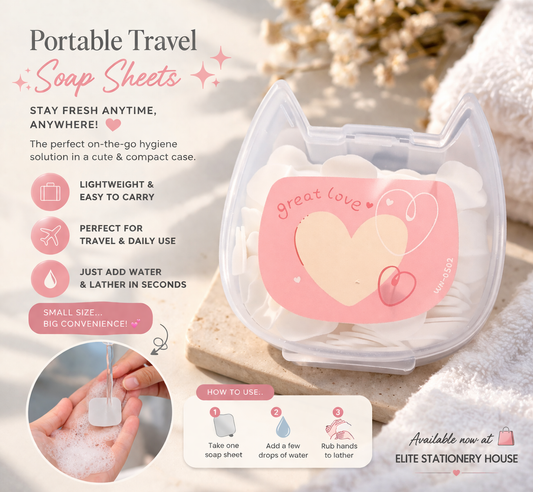Portable Travel Soap Sheets
