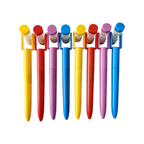 Elite Stationery House hourglass quicksand ballpoint pens in assorted bright colors with twist closure