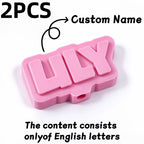2 Pcs. Customized Letter Pencil Decoration Accessories ( max 10 letters )