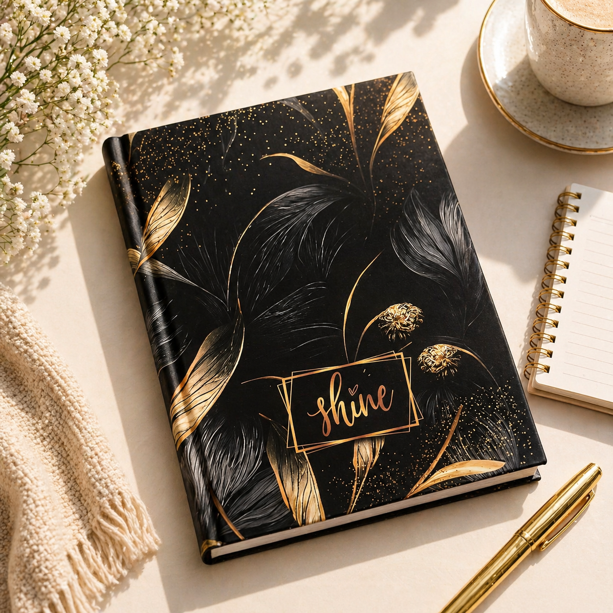 Hardcover Notebook A5, Cellophane sewing, 192 sheets, Model BE
