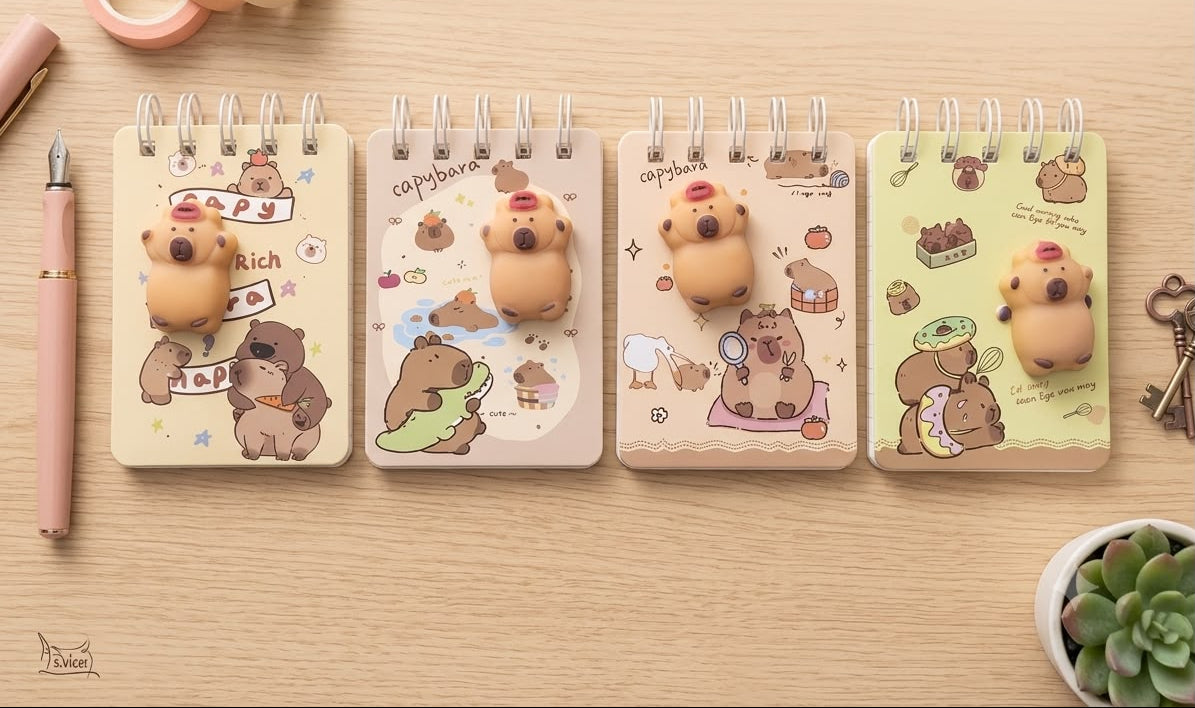 Capybara Squishy Notebooks
