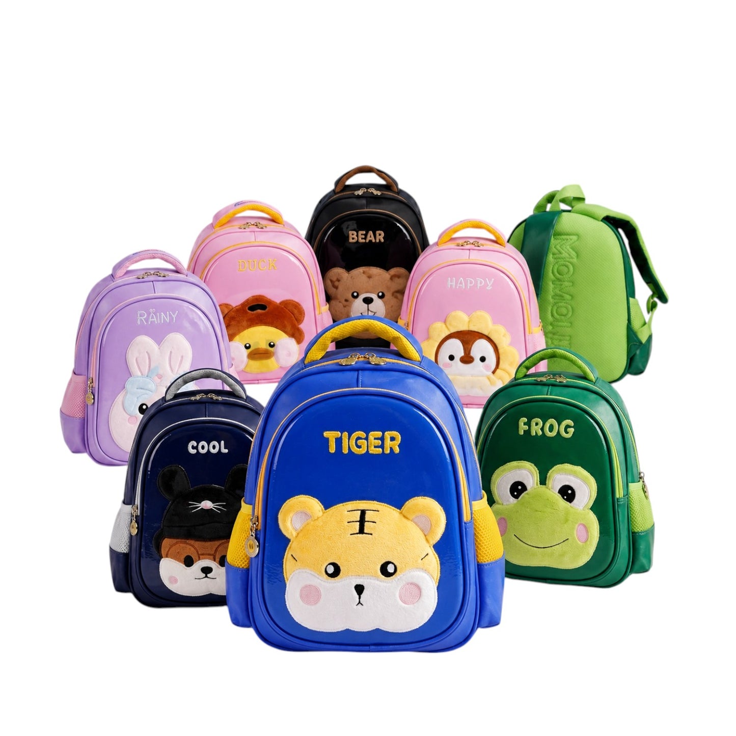 12 inch Kids 3D Kindergarten Backpack, Small Bag with 2 Zippers