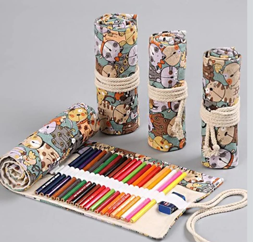 24/36/48/72 Slots Pencil Wrap - Roll Up Bag