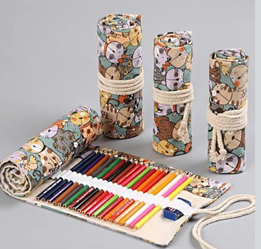 24/36/48/72 Slots Pencil Wrap - Roll Up Bag