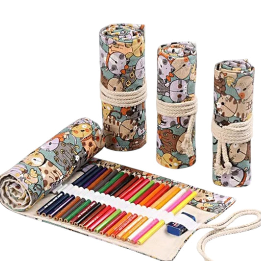 24/36/48/72 Slots Pencil Wrap - Roll Up Bag
