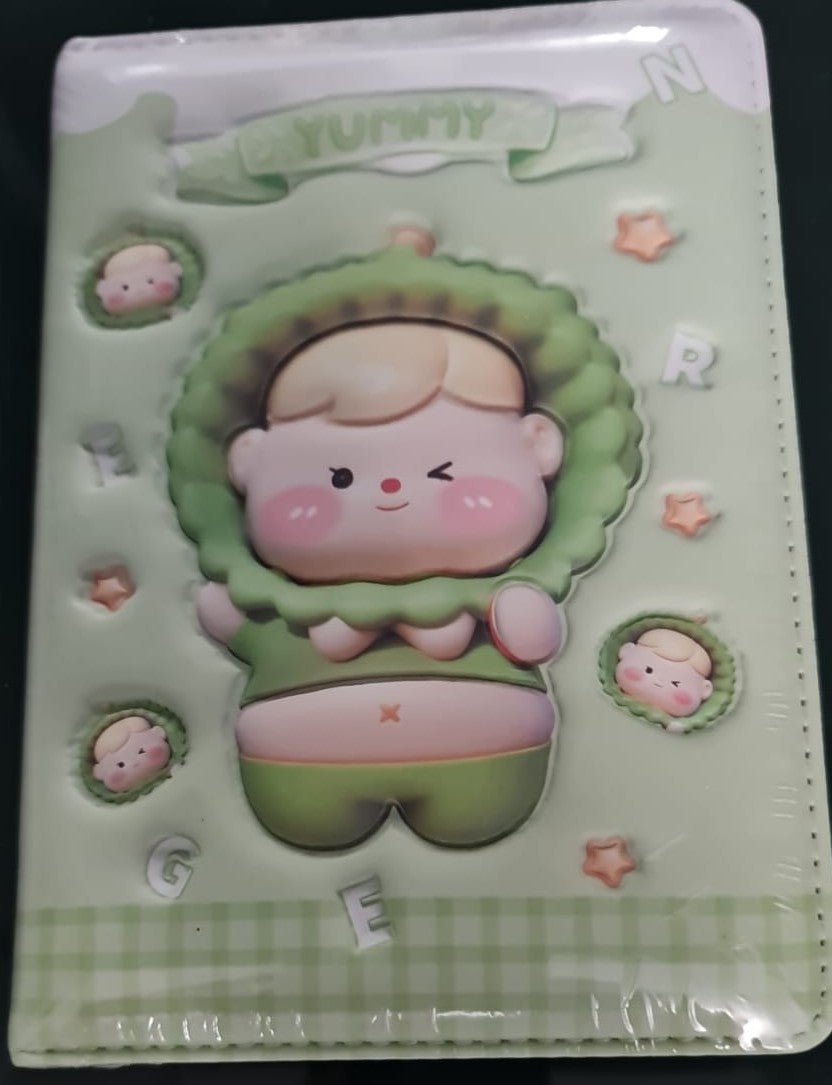 3D Squishy Notebook 17x12.5 cm - 132 Sheets