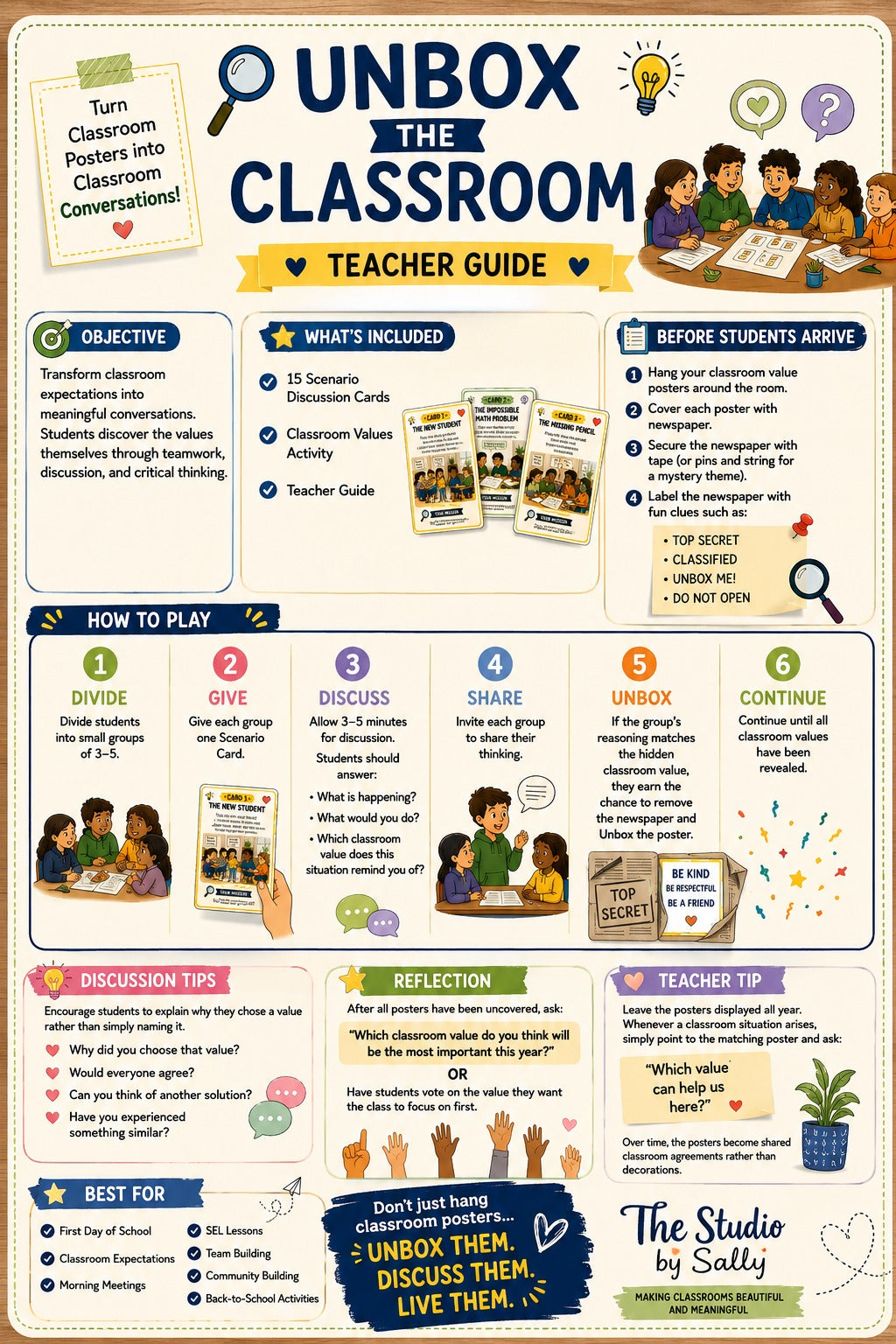 Unbox the Classroom – Classroom Discussion Cards