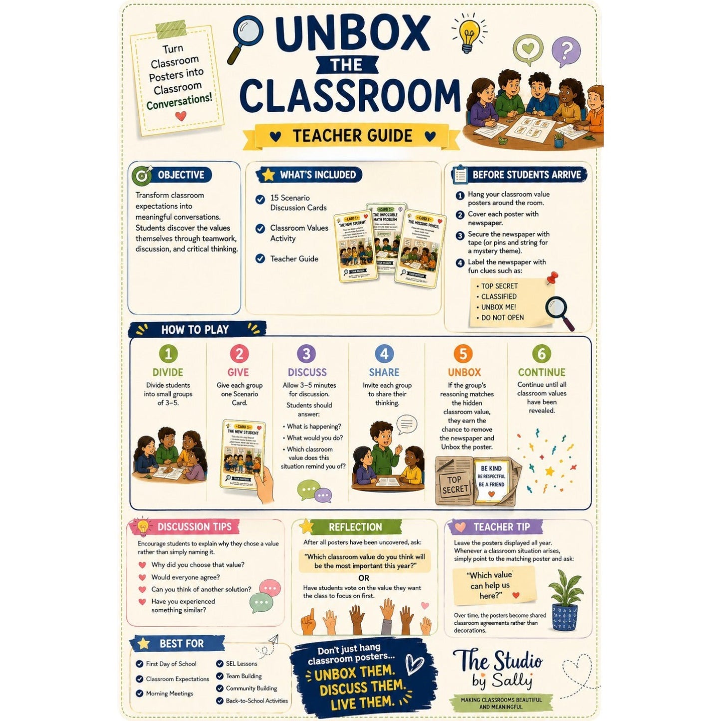 Unbox the Classroom – Classroom Discussion Cards