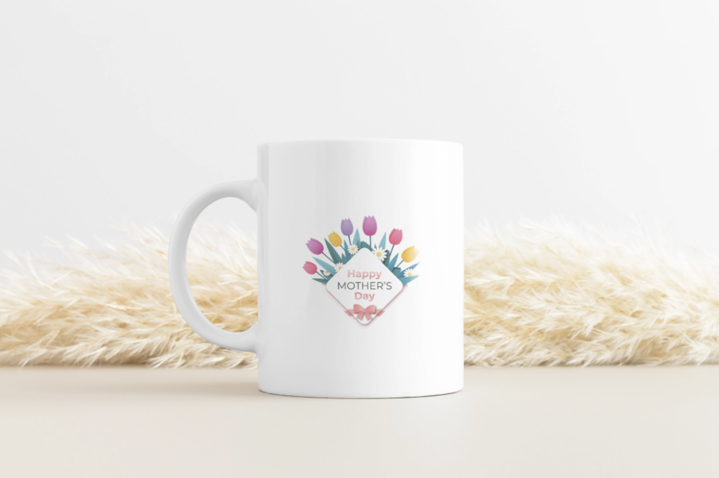 White Ceramic Mug Mom 2