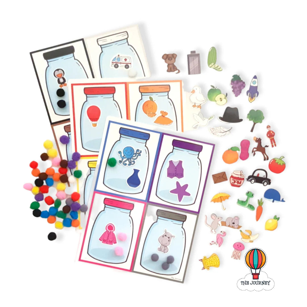 Colour Match-up Jars Big Activity Mats Set