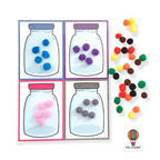 Colour Match-up Jars Big Activity Mats Set