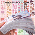 40 - 80 pcs Princess Makeup Stickers, Sticker Toys