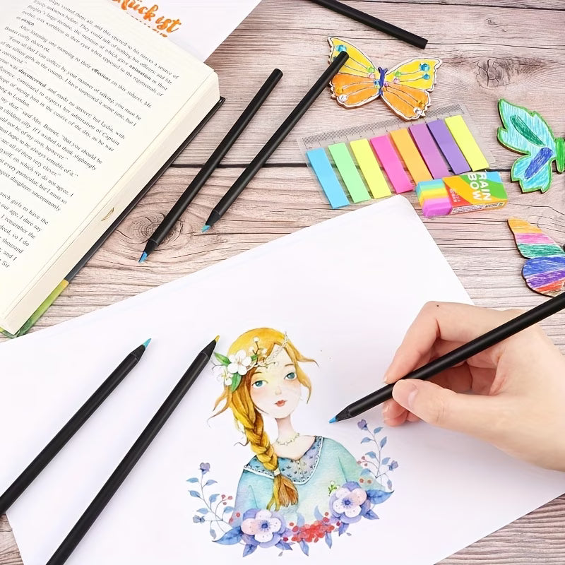12pcs, Rainbow Gradient Magic Pen