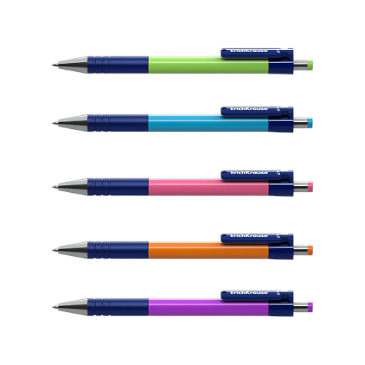 Retractable Ballpoint Pen Erich Krause MC-5 Matic & Grip 0.7, ink Blue - 1 Pen