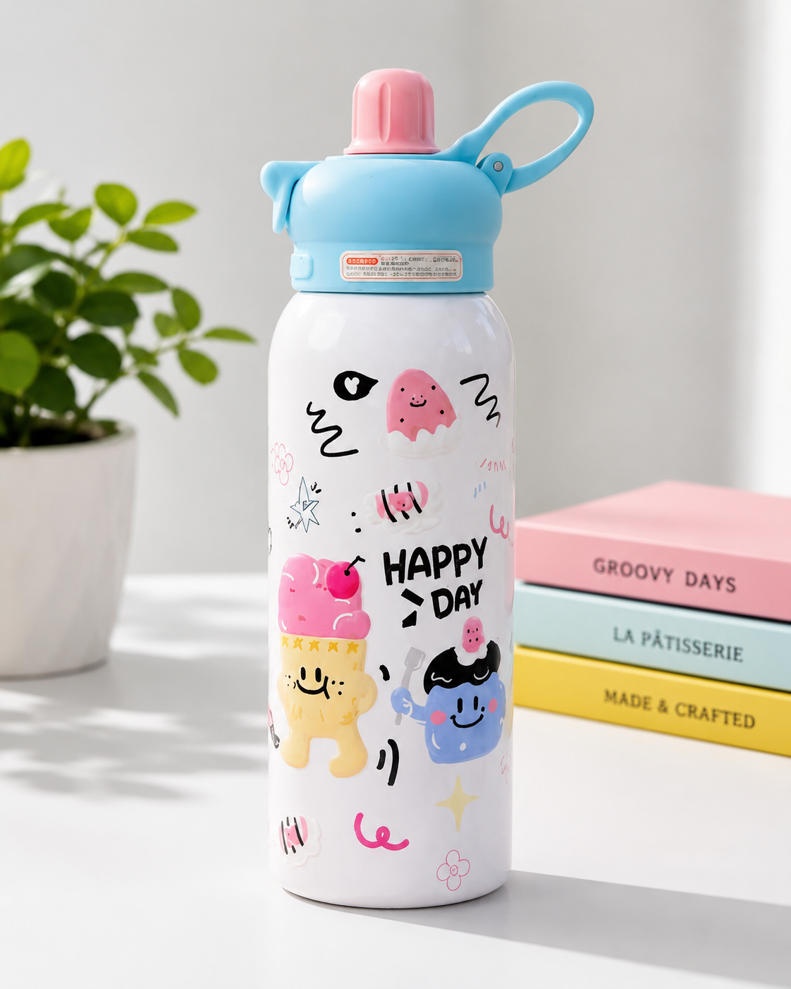 Kids Stainless Steel Water Bottle 500ML Leak Proof Insulated